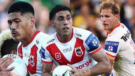 St George Illawarra Dragons Junior Amone, Tyrell Sloan and Jack de Belin